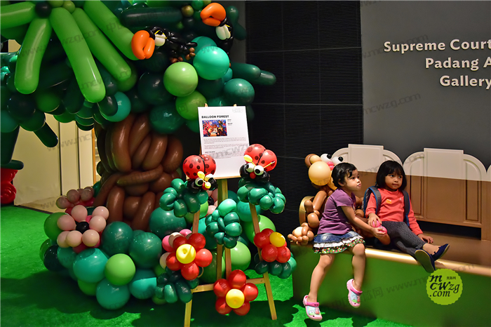 满满的气球展陈 新加坡 气球森林